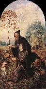 Jan Gossaert Mabuse St Anthony with a Donor Spain oil painting artist